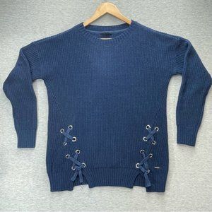 COUPE Collection Blue Knit Womens Sweater Size Large Pullover